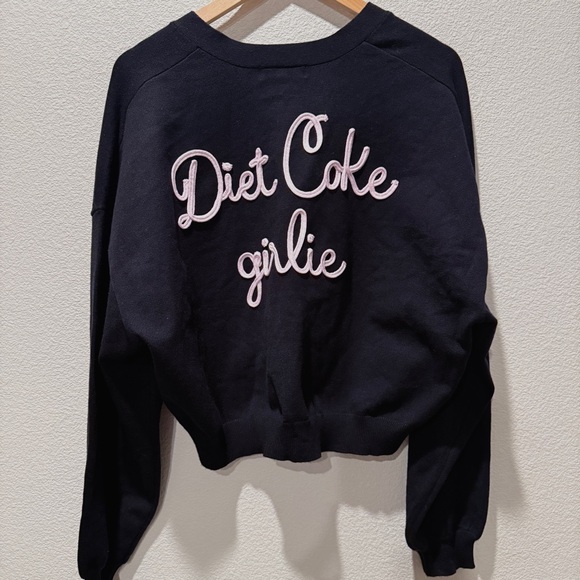 Coca Cola Sweaters - Sold Out Diet Coke Girlie Bow Cardigan XL – Coquette Pop, Indie Sleaze, Y2K NWT